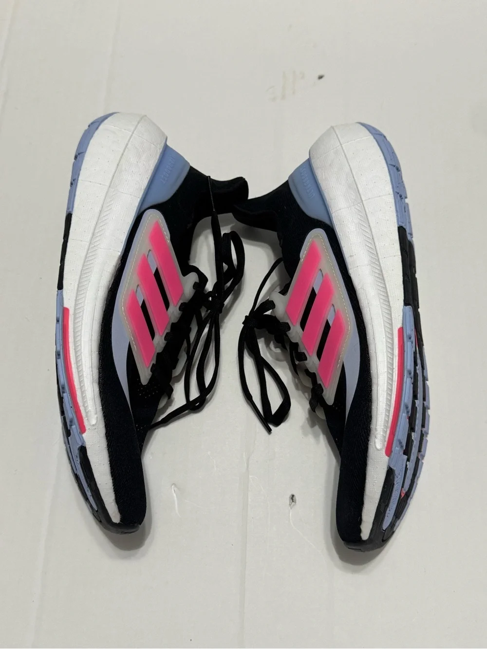 adidas Women's 8 Ultraboost Light Running Shoes Lucid BlackPink Blue Dawn IE1764